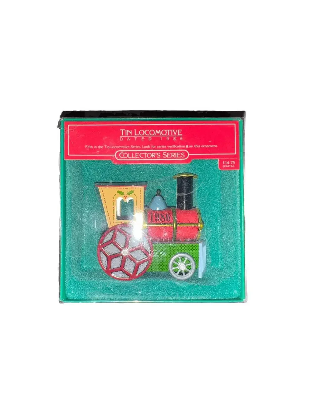 Hallmark Keepsake Ornament 1986 Tin Locomotive Series #5 Train Engine